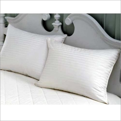 White Satin Stripe Hotel Bed Sheet