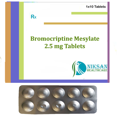 Bromocriptine Mesylate Tablets Shelf Life: 2 Years