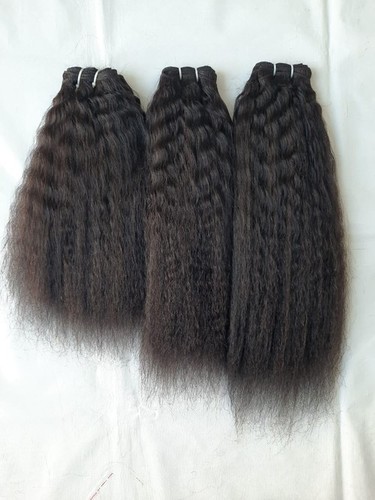 Brazilian Steamed Kinky Straight Human Hair extensions