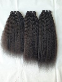 Brazilian Steamed Kinky Straight Human Hair