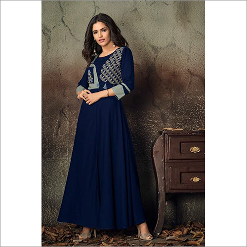 Spring Ladies Embroidery Long Kurti