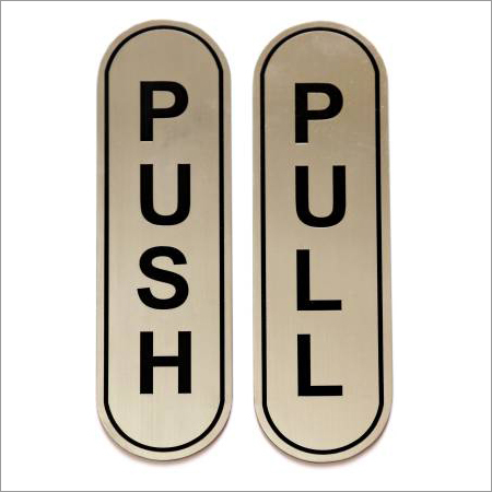 Steel Etching - Stainless Steel, Standard Size | Corrosion Resistant, Customizable Design for Home and Office Doors