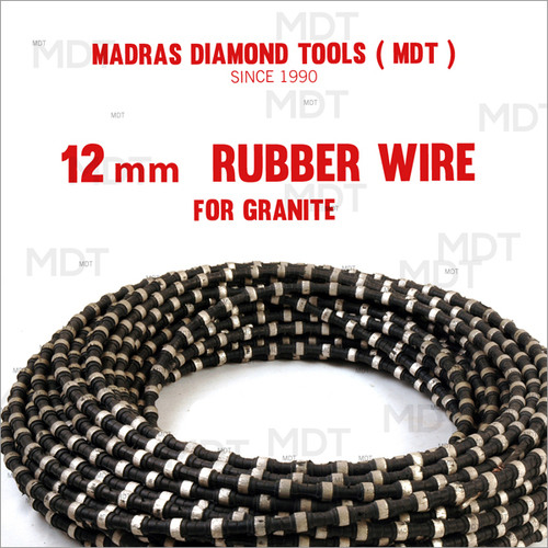 12 Mm Rubber Wire For Granite By MADRAS DIAMOND TOOLS