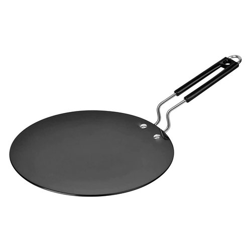 Induction Base Iron Tawa, 24.5CM, (Black)