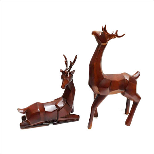 Brown Resin Deer Statue