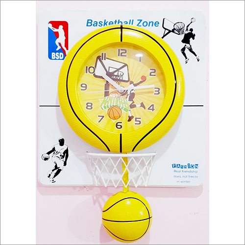 Multicolor Basketball Decorative Wall Clock