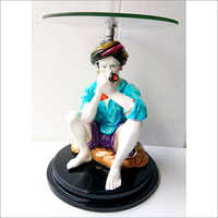 Rajasthani Man Glass Table Corner