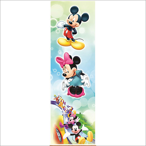 Mickey Mouse Print Door Application: Commercial