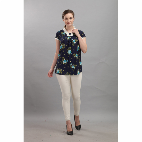 Heavy Printed American Crepe Stylish Upper with Bottom Wear