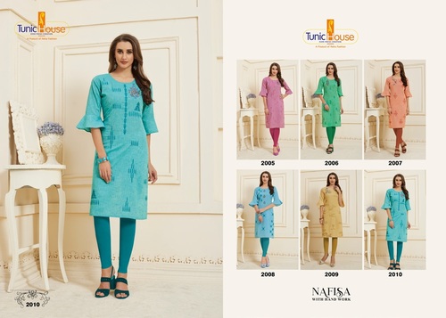 Nafisa - Cotton Linen Kurti