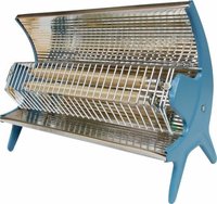Single Rod Type Room Heater - Stainless Steel, 18x8x10 Cm | 1000w Power, Overheating Protection, High Efficiency, Iso 9001:2015 Certified