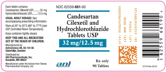 Candesartan Cilexetil And Hydrochlorothiazide Tablets As Directed By Physician.
