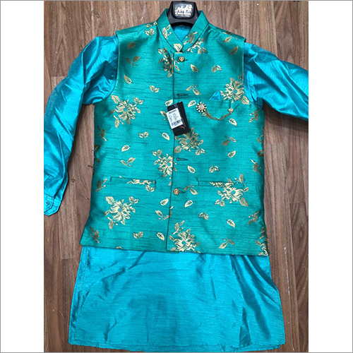 Mens Designer Kurta With Jacket Set