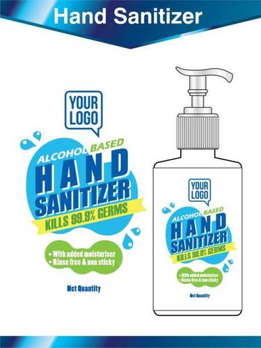 Sanitizer Bottle Label By GAVI PRINT PACK