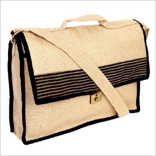 Jute Fabric Office Laptop Bags