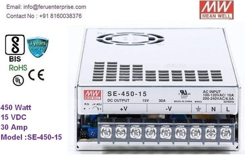 Se-450-15 Meanwell Smps Power Supply Application: Industrial Automation / Controll Panel / Led Light