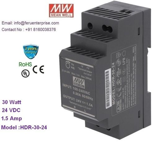 Hdr-30-24 Meanwell Smps Power Supply Application: Industrial Automation / Controll Panel / Led Light