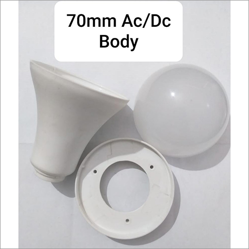 LED Bulb Body - Plastic Material, Different Size Available, White Color | Ideal for Versatile Bulb Applications