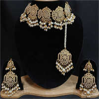 White Moti Beads Punjabi Jewellery