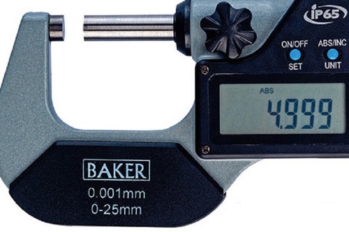 Baker Gauges Dmm25-1 Digital External Micrometer With Data Output Range 0-100 Mm / 0-4A Application: Yes