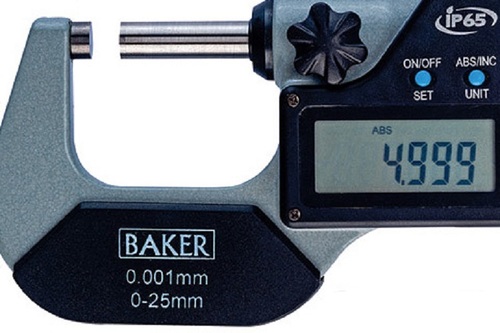 Baker Gauges Dmm25-1 Digital External Micrometer With Data Output Range 0-100 Mm / 0-4A   Application: Yes