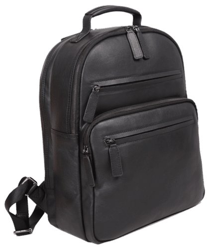 Mens Black Leather Bag Size: 40 X 30 X 10