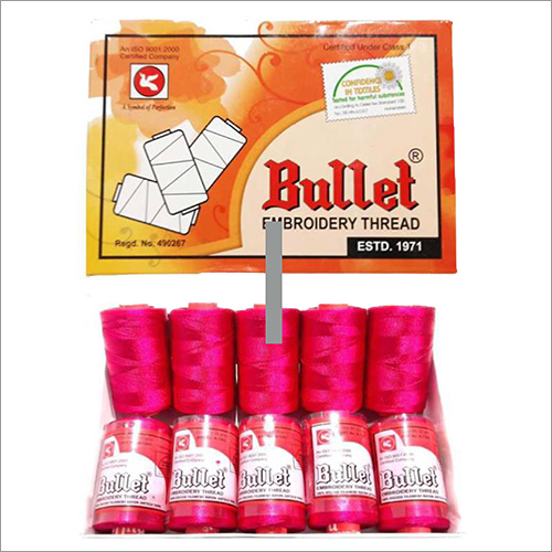 Dyed Threads - 100m Polyester Thread, Pink | Durable, Easy Sewing, Smooth Texture, Strong, Versatile, Vibrant Colors