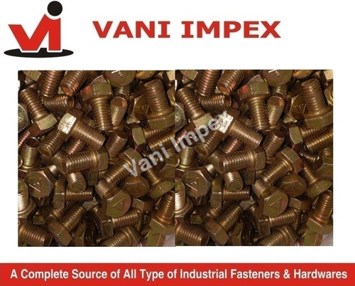 Yellow Zinc Plated Bolts