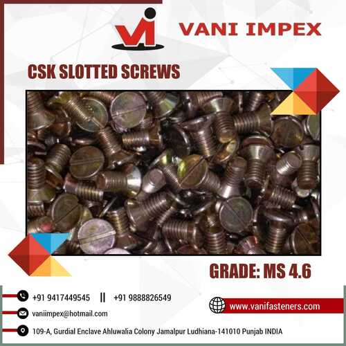 Csk Slotted Screws