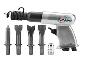 Sparta Air Hammer With 4 Chisel - 150mm (Sp-040h By JAYSHREE STEEL CORPORATION
