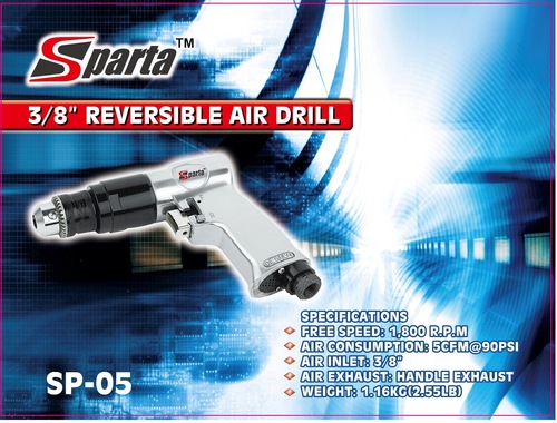 Sparta 3/8'' Reversible Air Drill (Sp-05)