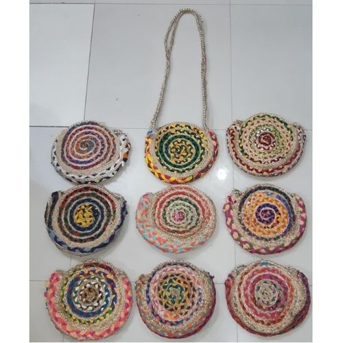 Multi Women Beach Woven Tote Bag With Sling