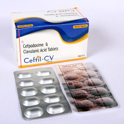Cefpodoxime + Clavulanic Acid Tablets As Directed By Physician.