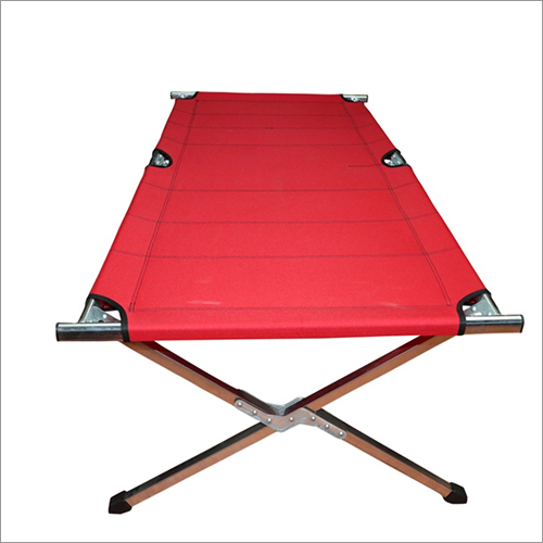 Red Stainless Steel Folding Table Design: Without Rails