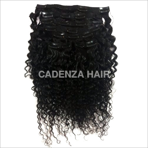 Curly Clip-on Human Hair Extension