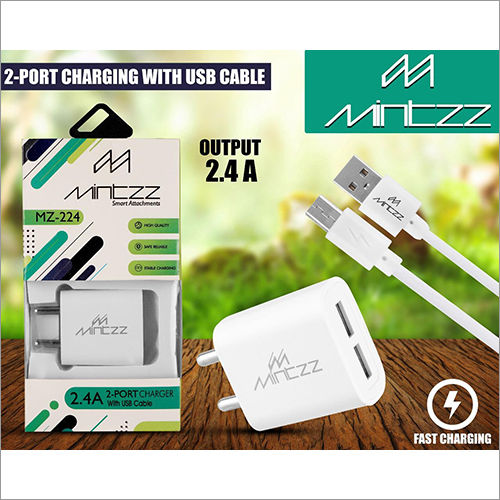 2 Port Charging With Usb Cable Body Material: Plastic