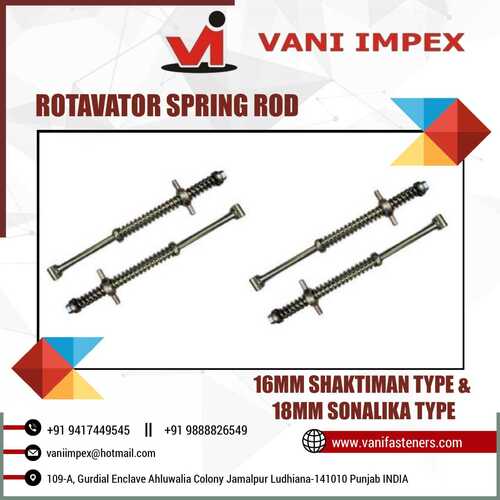 Rotavator Spring Rod Assembly Rotavator Shocker Damper Rod