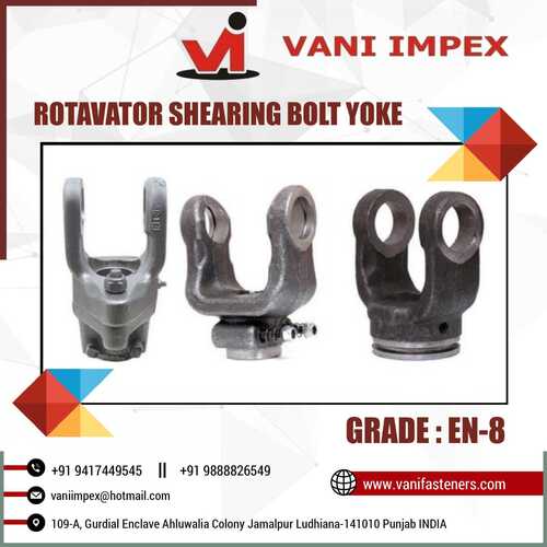 Commercial Rotavator Shearing Bolt Yoke