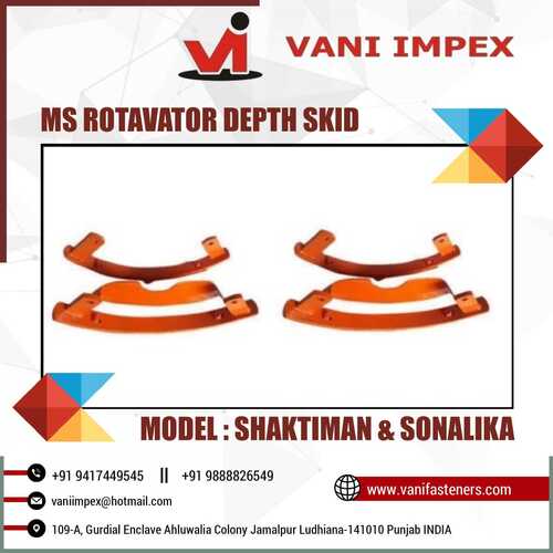 Mild Steel Rotavator Depth Skid