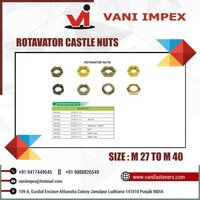 Rotavator Castle Nut - Premium Steel Alloy, Durable Design , Optimal Compatibility With Agricultural Machinery