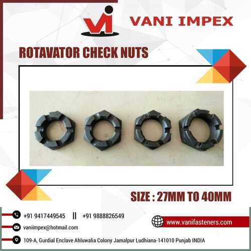 Rotavator Check Nuts