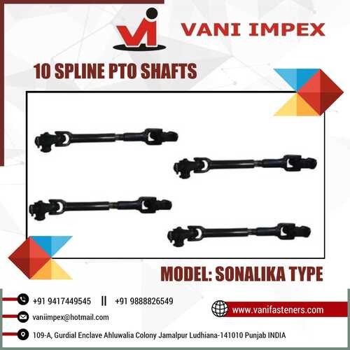 10 Spline Pto Shaft For Rotavator (Sonalika Type)