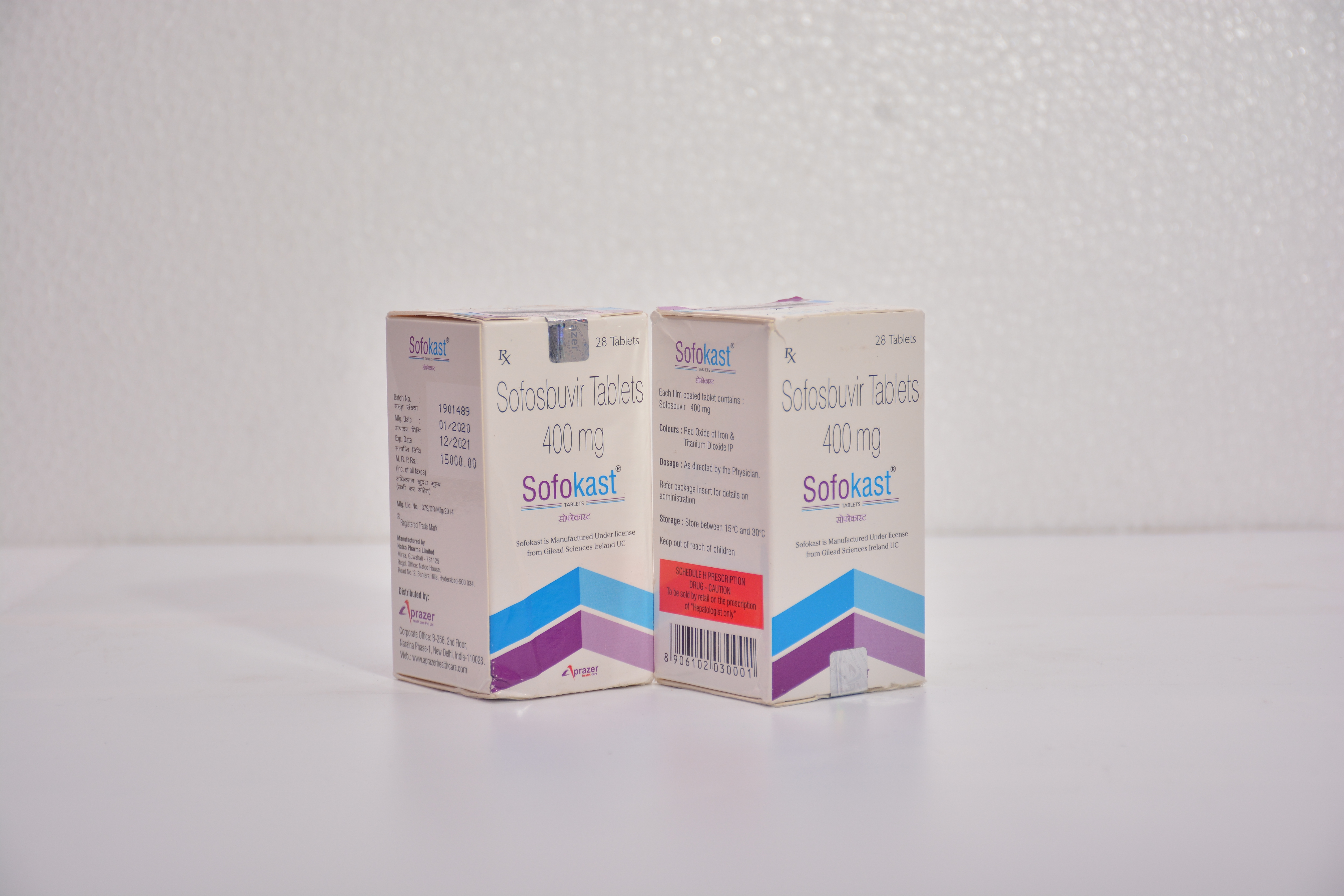 Sofokast  DESIKAST TABLET(	Daclatasvir 90MG+ Sofosbuvir400MG)