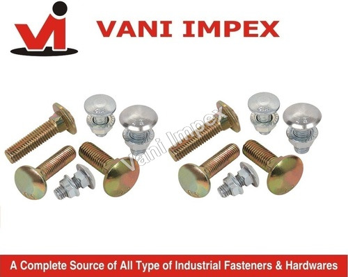 Carriage Bolt With Nut By VANI IMPEX