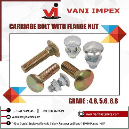 Carriage Bolt With Nut