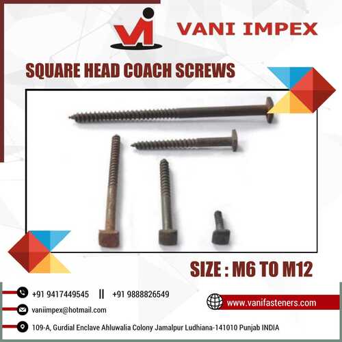 Square Head Coach Screws