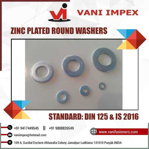 Zinc Plated Round Washers