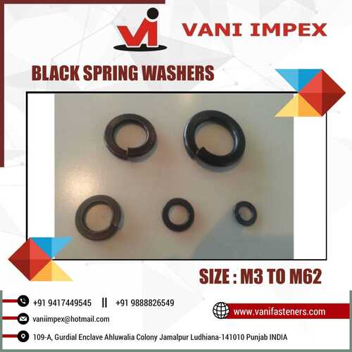 Black Spring Washers