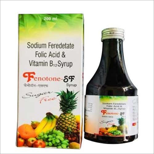 200Ml Sodium Feredetate Folic Acid And Vitamin B12 Syrup General Medicines