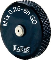 Baker Gauges - Plastic Miniature Thread Gauge, 44mm Size, 230v Power, White Color, 2gsm Weight, 2-year Warranty